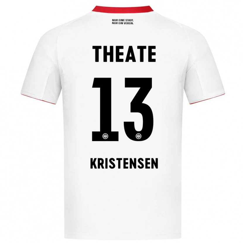 Danxenレディースラスムス・ニッセン#13ホワイト レッドアウェイシャツ2025/26ジャージーユニフォーム