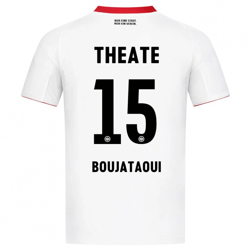 DanxenレディースTarik Boujataoui#15ホワイト レッドアウェイシャツ2025/26ジャージーユニフォーム