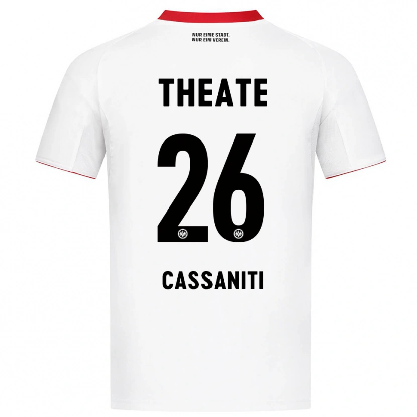 Danxenレディースニノ・カサニティ#26ホワイト レッドアウェイシャツ2025/26ジャージーユニフォーム