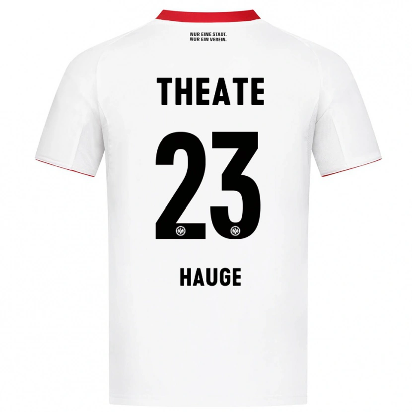 Danxenレディースイェンス・ペッター・ハウゲ#23ホワイト レッドアウェイシャツ2025/26ジャージーユニフォーム