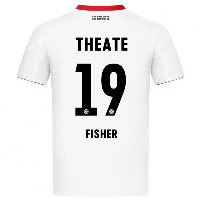 Danxenレディースベン・ルカ・フィッシャー#19ホワイト レッドアウェイシャツ2025/26ジャージーユニフォーム