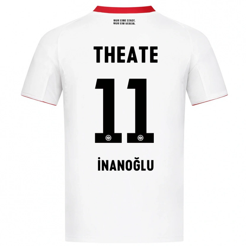 DanxenレディースKaan İnanoğlu#11ホワイト レッドアウェイシャツ2025/26ジャージーユニフォーム