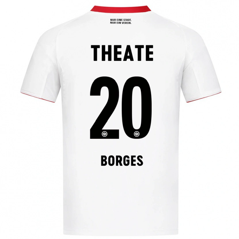DanxenレディースGustavo Borges#20ホワイト レッドアウェイシャツ2025/26ジャージーユニフォーム