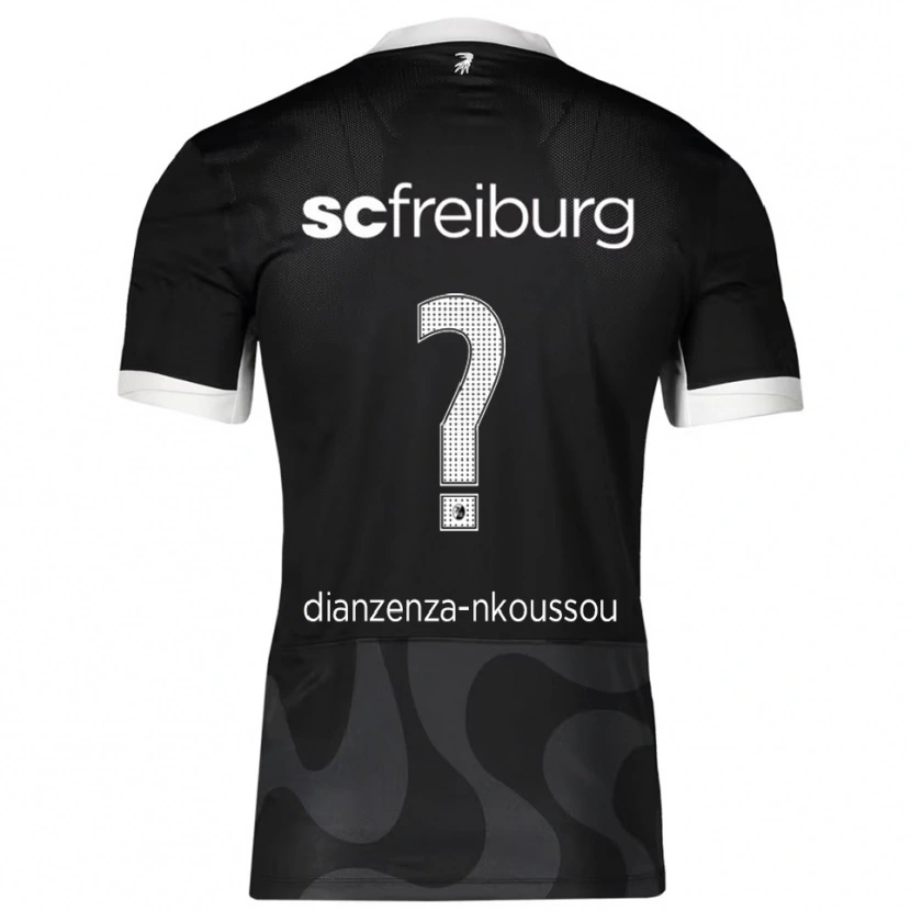 DanxenレディースChrisdy Dianzenza-Nkoussou#0ブラック ホワイトアウェイシャツ2025/26ジャージーユニフォーム