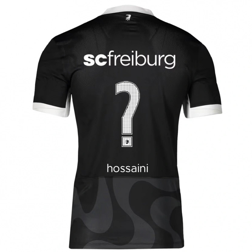 DanxenレディースGhasem Hossaini#0ブラック ホワイトアウェイシャツ2025/26ジャージーユニフォーム