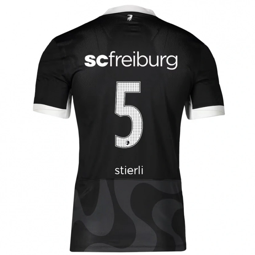 DanxenレディースJulia Stierli#5ブラック ホワイトアウェイシャツ2025/26ジャージーユニフォーム