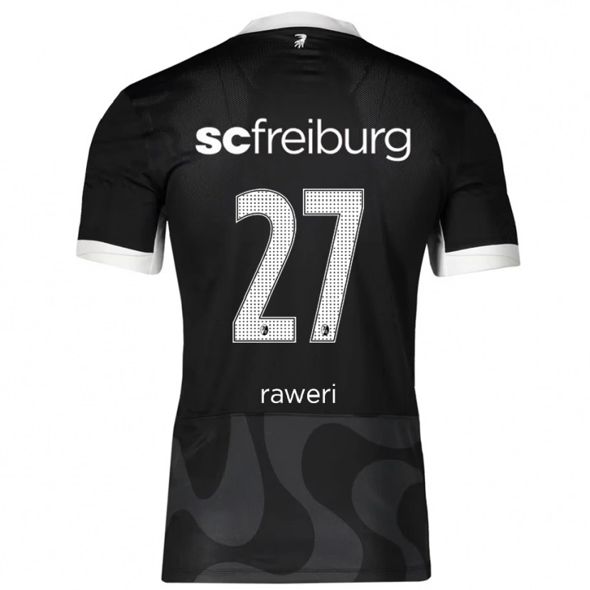 DanxenレディースKrish Raweri#27ブラック ホワイトアウェイシャツ2025/26ジャージーユニフォーム