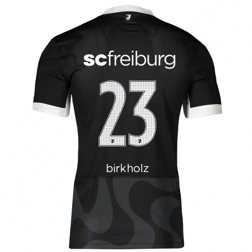 DanxenレディースLuca Birkholz#23ブラック ホワイトアウェイシャツ2025/26ジャージーユニフォーム