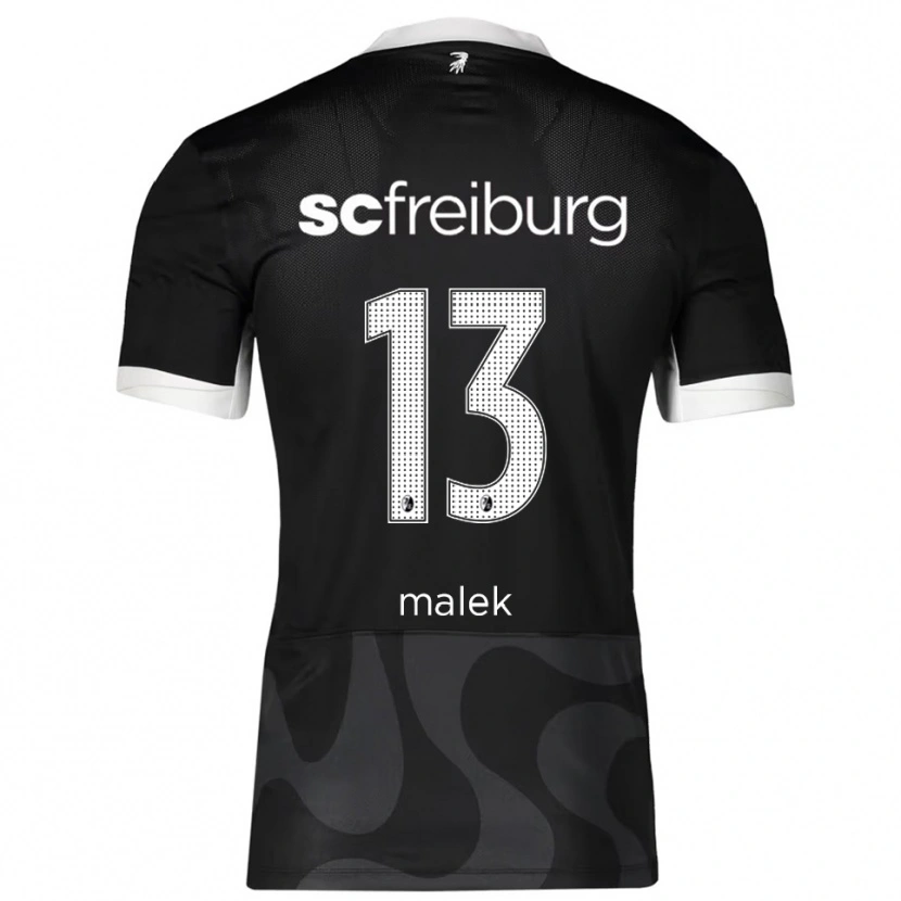 DanxenレディースJannik Malek#13ブラック ホワイトアウェイシャツ2025/26ジャージーユニフォーム