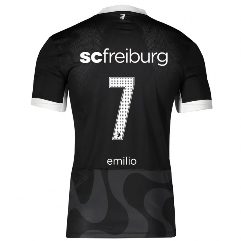 DanxenレディースEmilio Schiertz#7ブラック ホワイトアウェイシャツ2025/26ジャージーユニフォーム
