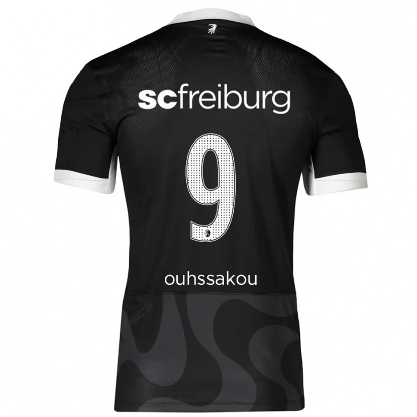 DanxenレディースEssad Ouhssakou#9ブラック ホワイトアウェイシャツ2025/26ジャージーユニフォーム