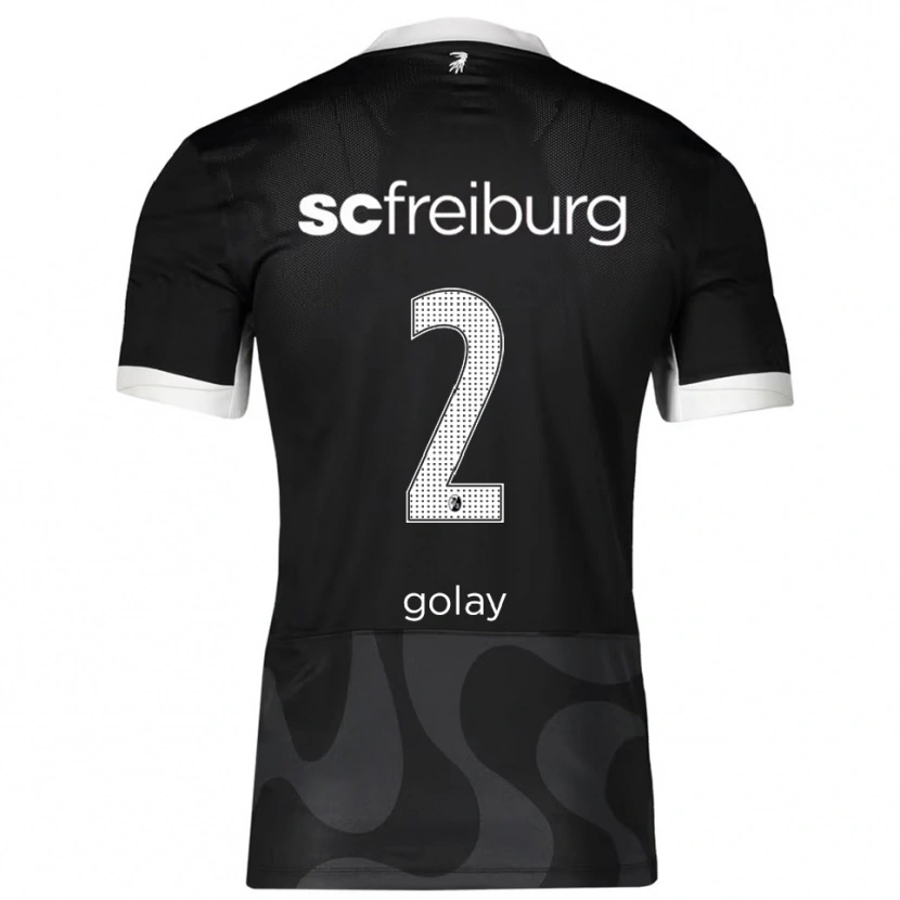 DanxenレディースJonas Golay#2ブラック ホワイトアウェイシャツ2025/26ジャージーユニフォーム