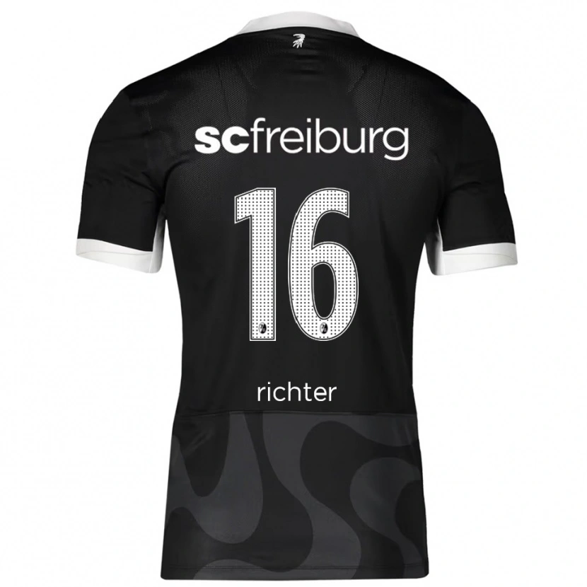 DanxenレディースTom Richter#16ブラック ホワイトアウェイシャツ2025/26ジャージーユニフォーム