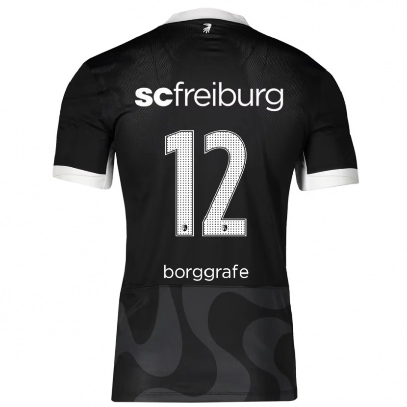 DanxenレディースRafaela Borggräfe#12ブラック ホワイトアウェイシャツ2025/26ジャージーユニフォーム
