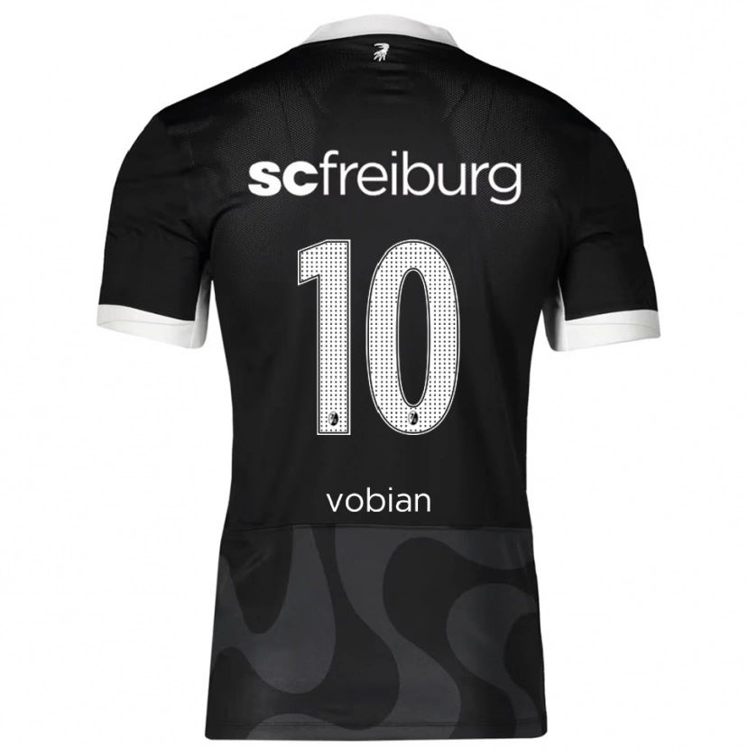 DanxenレディースSelina Vobian#10ブラック ホワイトアウェイシャツ2025/26ジャージーユニフォーム