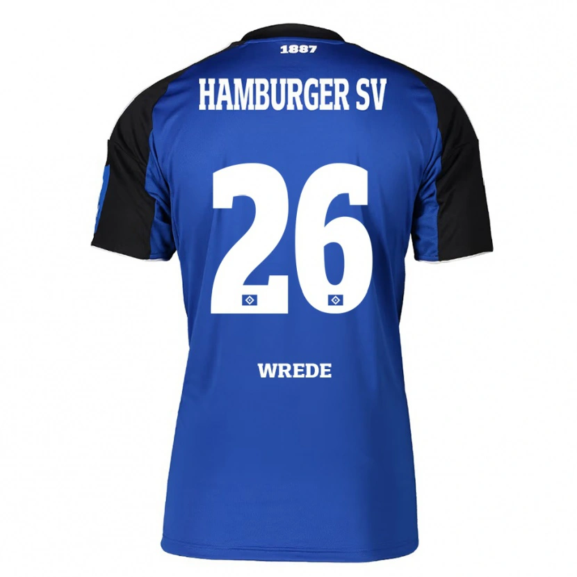 DanxenレディースJonna Wrede#26ブルー ブラックアウェイシャツ2025/26ジャージーユニフォーム