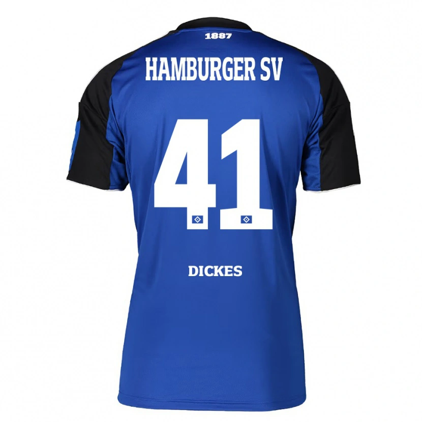 Danxenレディースフェルナンド・ディックス#41ブルー ブラックアウェイシャツ2025/26ジャージーユニフォーム