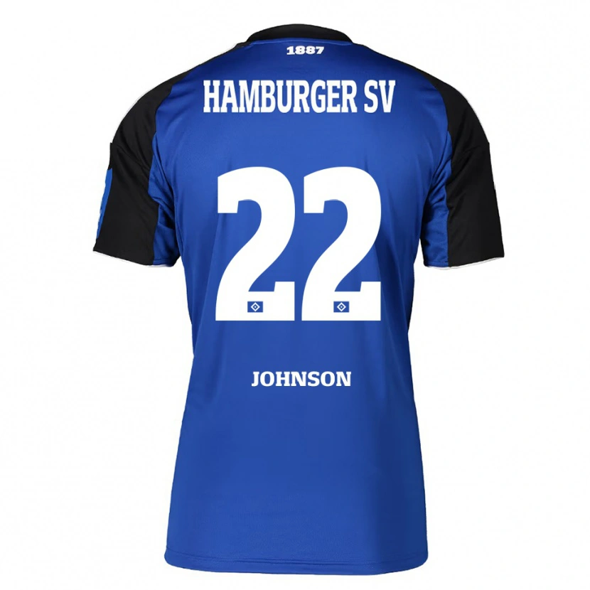 Danxenレディースエマニュエル・ジョンソン#22ブルー ブラックアウェイシャツ2025/26ジャージーユニフォーム