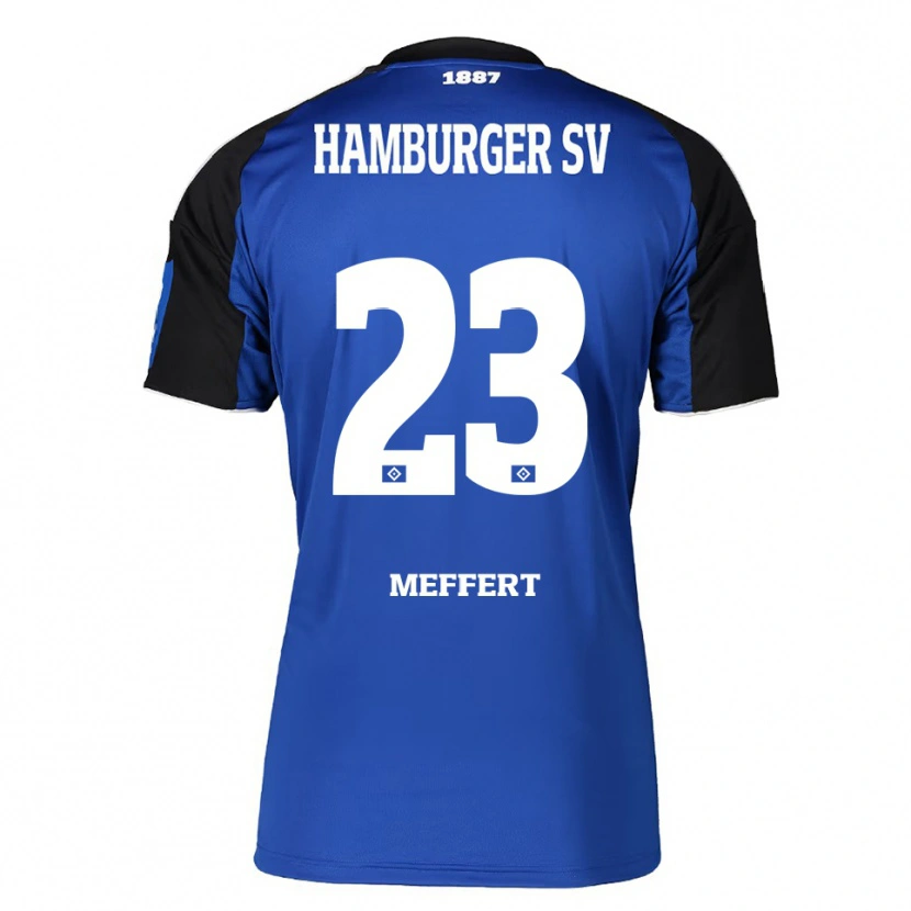 Danxenレディースヨナス・メファート#23ブルー ブラックアウェイシャツ2025/26ジャージーユニフォーム