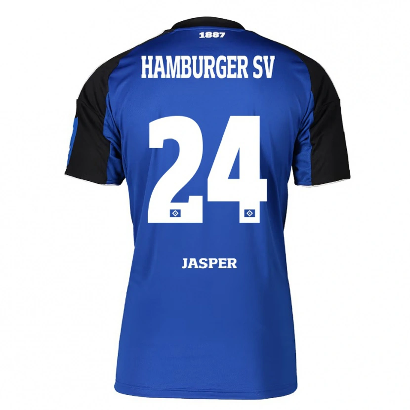 Danxenレディースジャン・ルーカス・ジャスパー#24ブルー ブラックアウェイシャツ2025/26ジャージーユニフォーム