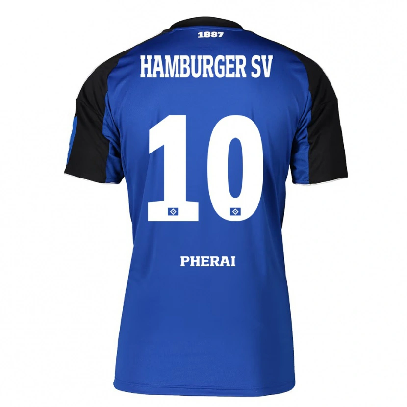Danxenレディースイマニュエル・フェライ#10ブルー ブラックアウェイシャツ2025/26ジャージーユニフォーム