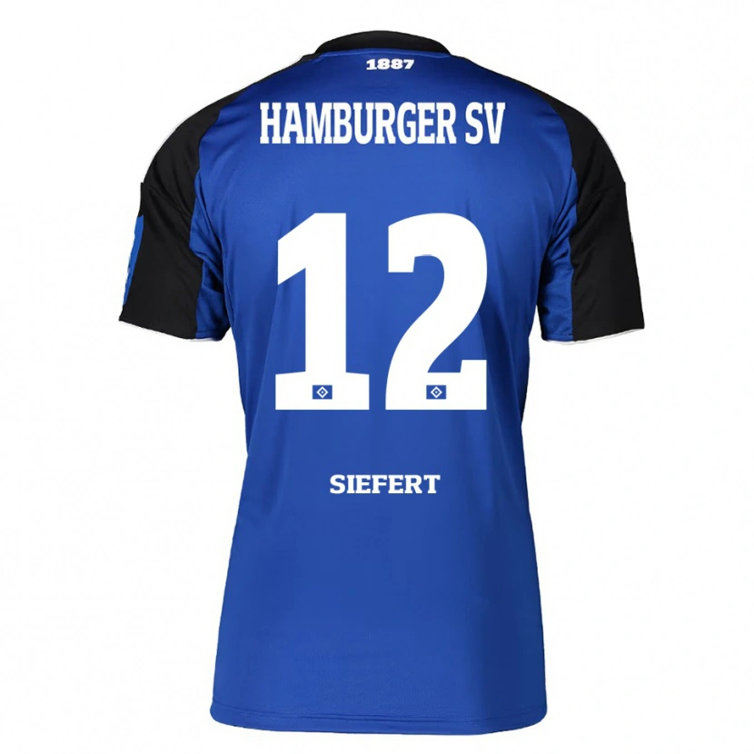 DanxenレディースLouis Siefert#12ブルー ブラックアウェイシャツ2025/26ジャージーユニフォーム