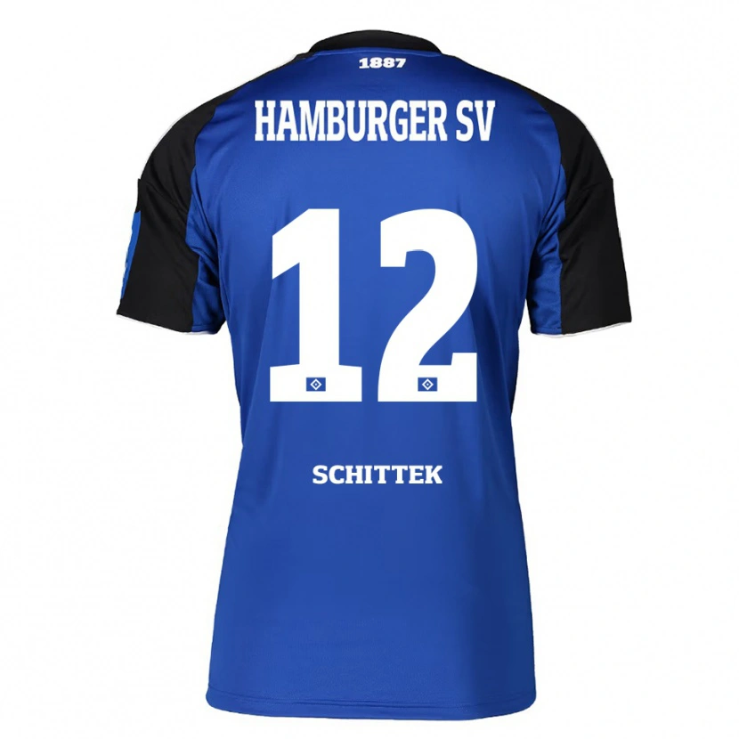 DanxenレディースIrma Schittek#12ブルー ブラックアウェイシャツ2025/26ジャージーユニフォーム