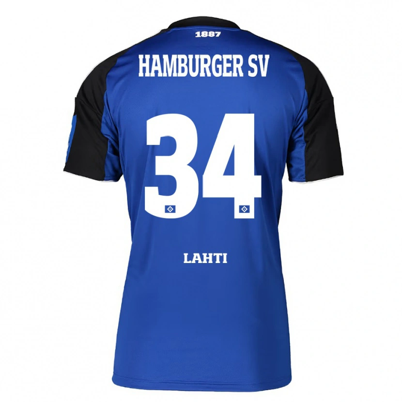 Danxenレディースイライアス・ラーティ#34ブルー ブラックアウェイシャツ2025/26ジャージーユニフォーム