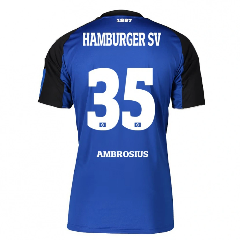 Danxenレディースステファン・アンブロシウス#35ブルー ブラックアウェイシャツ2025/26ジャージーユニフォーム