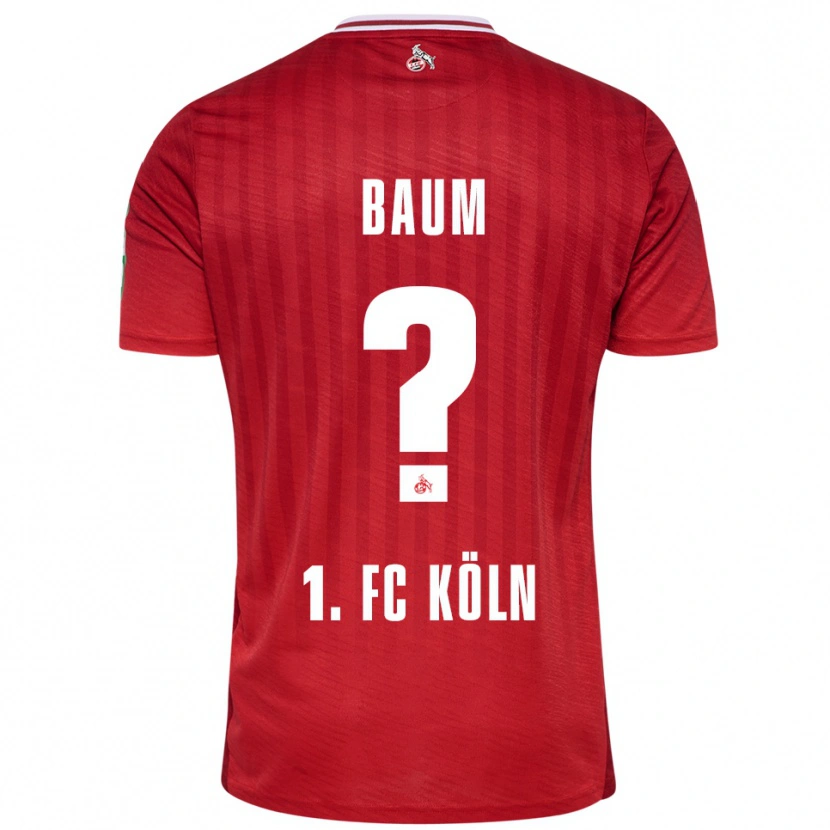 DanxenレディースJulius Baum#0レッド ホワイトアウェイシャツ2025/26ジャージーユニフォーム