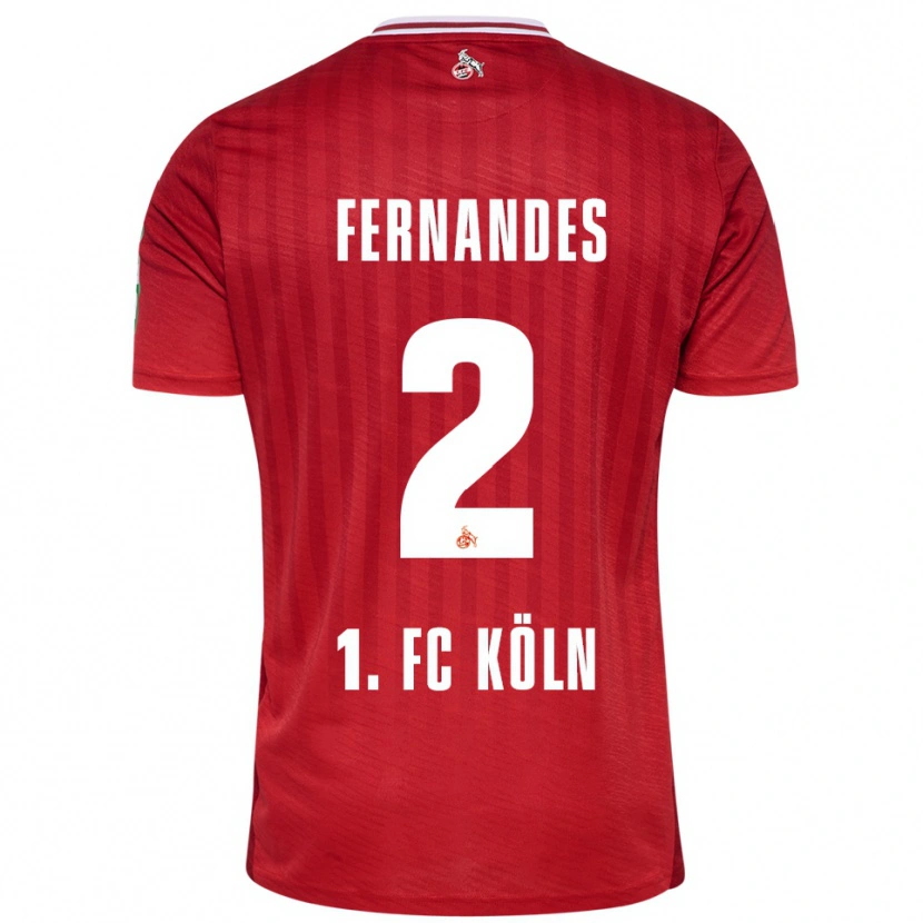 DanxenレディースTyron Fernandes#2レッド ホワイトアウェイシャツ2025/26ジャージーユニフォーム