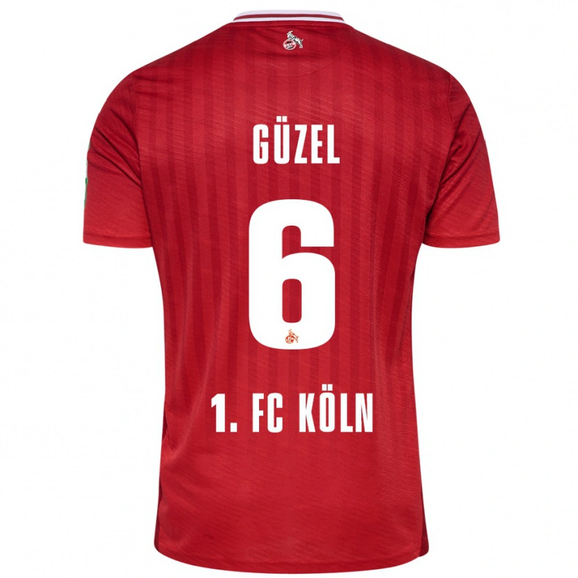 DanxenレディースArian Güzel#6レッド ホワイトアウェイシャツ2025/26ジャージーユニフォーム