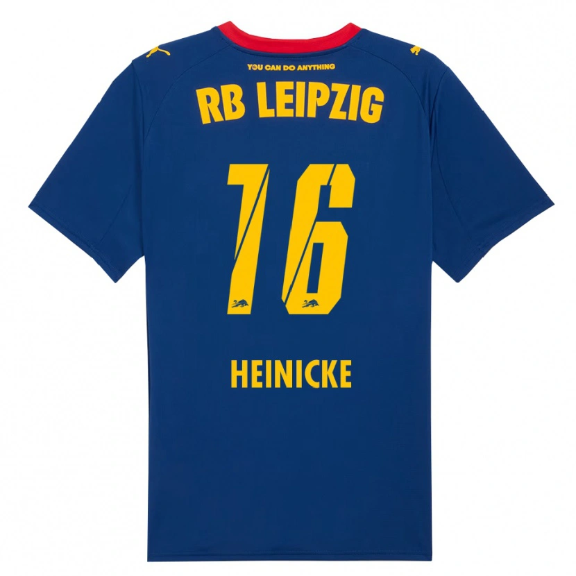 DanxenレディースNiklas Heinicke#16ネイビー レッドアウェイシャツ2025/26ジャージーユニフォーム