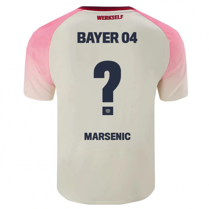 DanxenレディースMatija Marsenic#0ピンク オフホワイトアウェイシャツ2025/26ジャージーユニフォーム