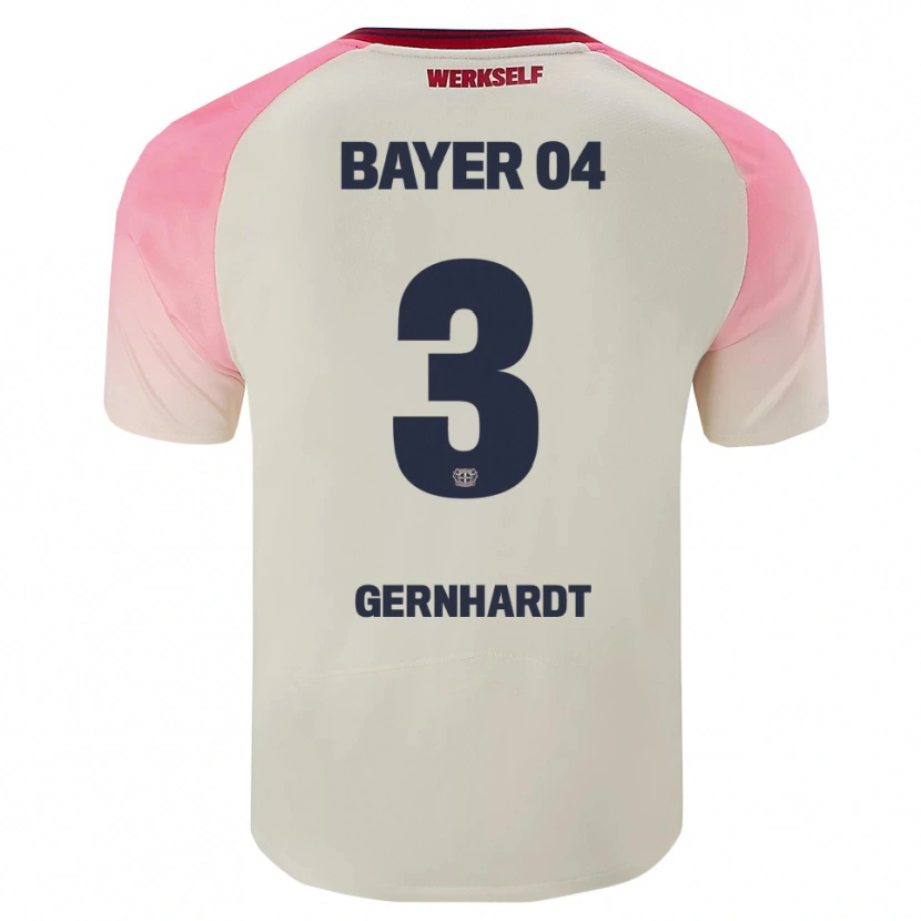 Danxenレディースニルス・ゲルンハルト#3ピンク オフホワイトアウェイシャツ2025/26ジャージーユニフォーム