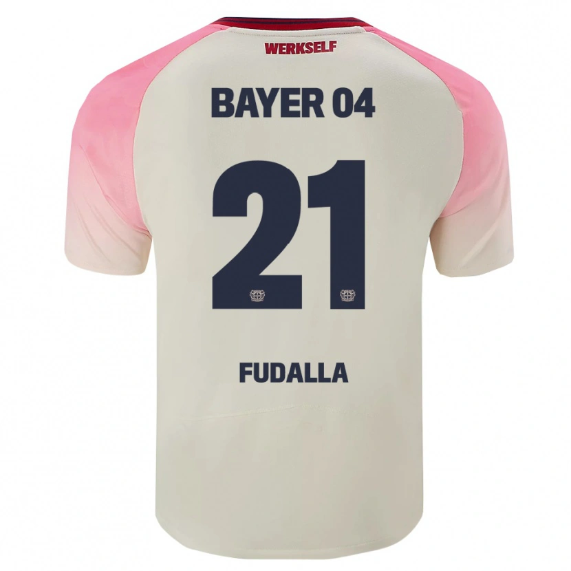 DanxenレディースVanessa Fudalla#21ピンク オフホワイトアウェイシャツ2025/26ジャージーユニフォーム
