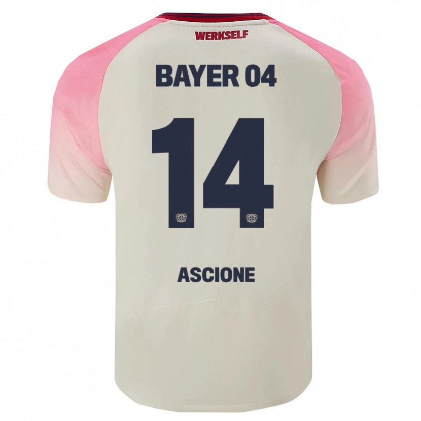 DanxenレディースMarco Ascione#14ピンク オフホワイトアウェイシャツ2025/26ジャージーユニフォーム