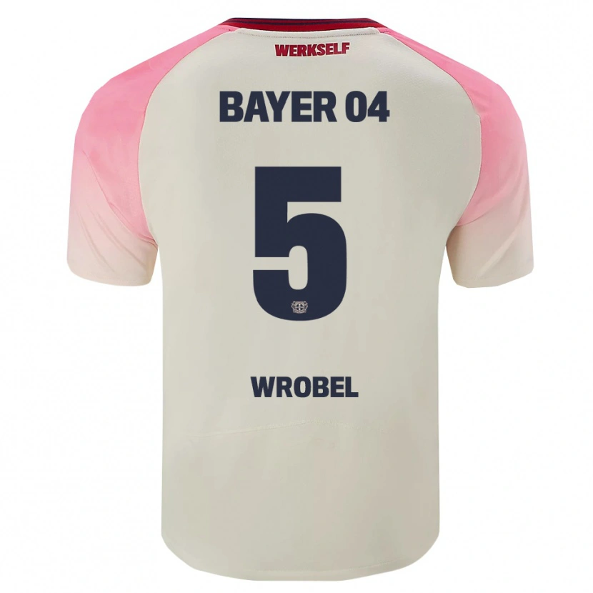 DanxenレディースMax Wrobel#5ピンク オフホワイトアウェイシャツ2025/26ジャージーユニフォーム