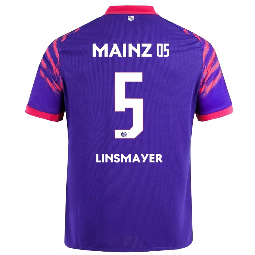 DanxenレディースDenis Linsmayer#5ネイビー ピンクアウェイシャツ2025/26ジャージーユニフォーム