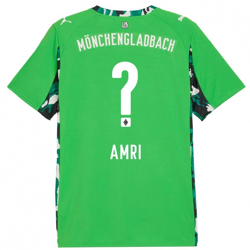 DanxenレディースAbdelrahman Amri#0グリーン ブラックアウェイシャツ2025/26ジャージーユニフォーム