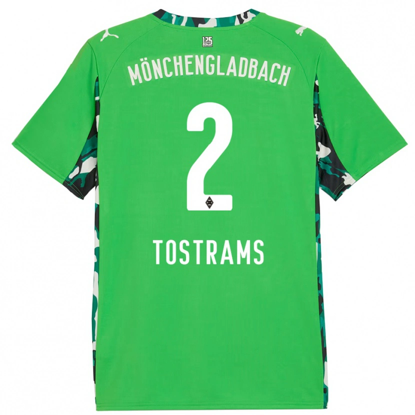 DanxenレディースEva Tostrams#2グリーン ブラックアウェイシャツ2025/26ジャージーユニフォーム