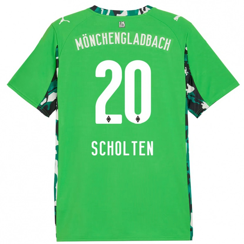 DanxenレディースKiki Scholten#20グリーン ブラックアウェイシャツ2025/26ジャージーユニフォーム
