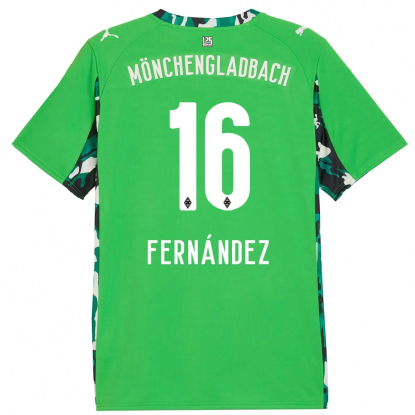 DanxenレディースOriol Fernandez Berenguer#16グリーン ブラックアウェイシャツ2025/26ジャージーユニフォーム