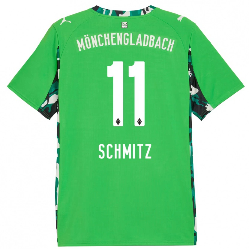 DanxenレディースLouisa Schmitz#11グリーン ブラックアウェイシャツ2025/26ジャージーユニフォーム