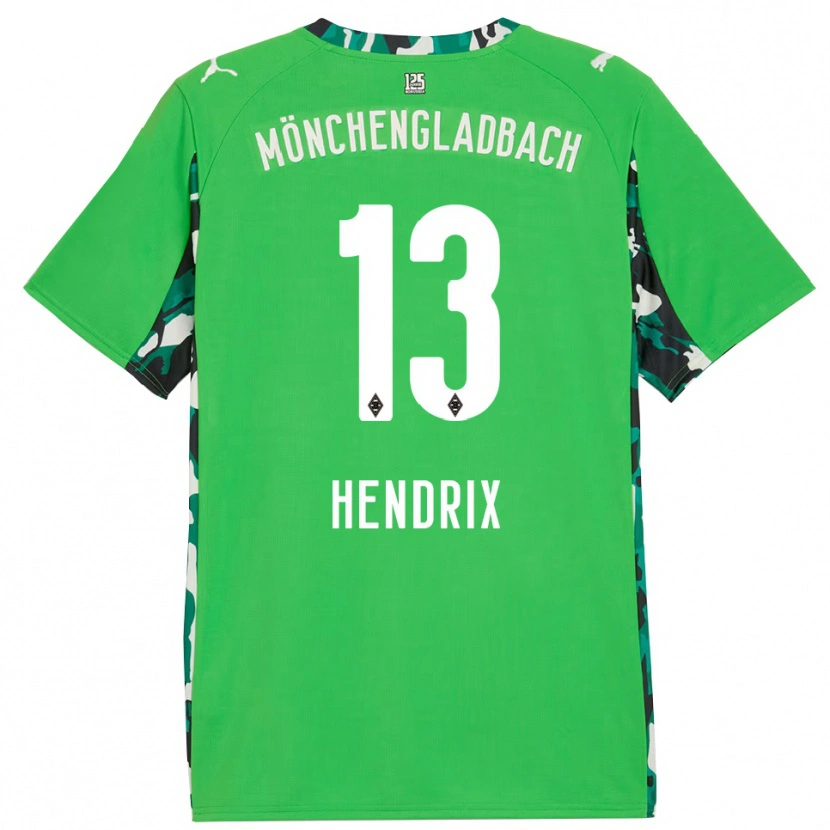 DanxenレディースKas Hendrix#13グリーン ブラックアウェイシャツ2025/26ジャージーユニフォーム