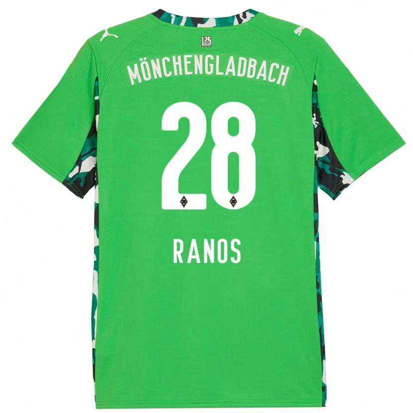 Danxenレディースグラント・レオン・ラノス・マメドヴァ#28グリーン ブラックアウェイシャツ2025/26ジャージーユニフォーム