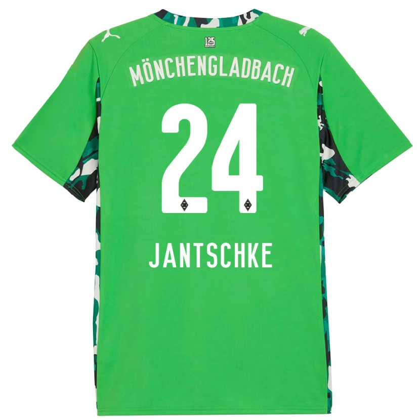 Danxenレディーストニー・ヤンチュケ#24グリーン ブラックアウェイシャツ2025/26ジャージーユニフォーム