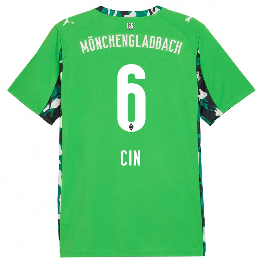 DanxenレディースMiray Cin#6グリーン ブラックアウェイシャツ2025/26ジャージーユニフォーム