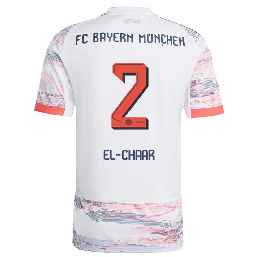 DanxenレディースAdam El-Chaar#2ホワイト グレーアウェイシャツ2025/26ジャージーユニフォーム