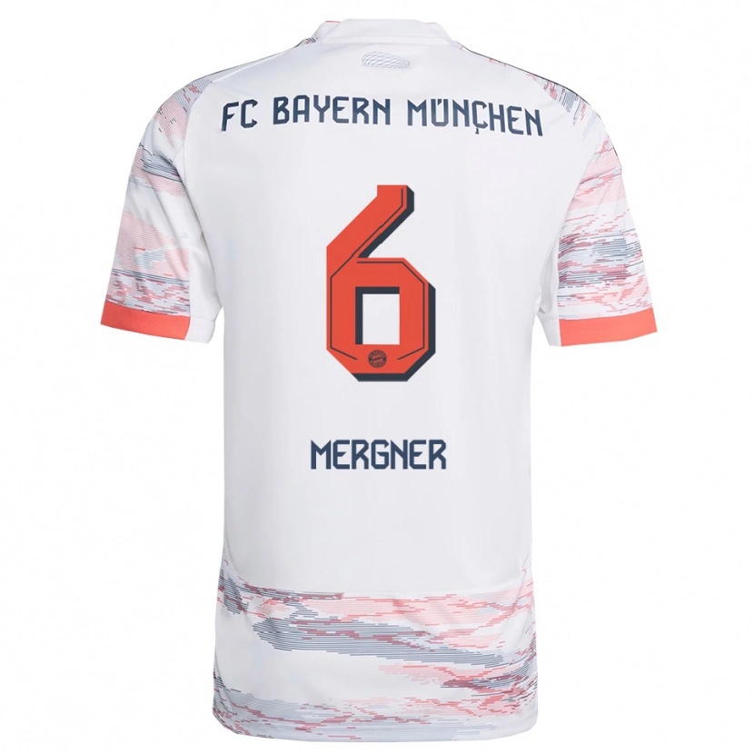 DanxenレディースMax Mergner#6ホワイト グレーアウェイシャツ2025/26ジャージーユニフォーム